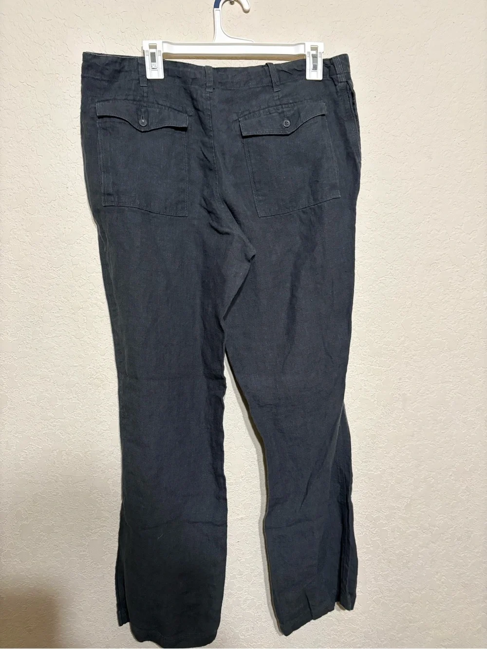 Hempfest Men's green/gray Linen-Blend Chino drawstring Pants hemp material